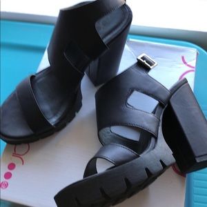 Sugar black platform shoes